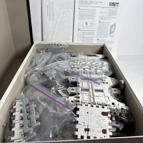 1996 Milton Bradley Puzz 3D Chateau de Chenonceau 806pc Puzzle #4726 - Picture 3 of 3